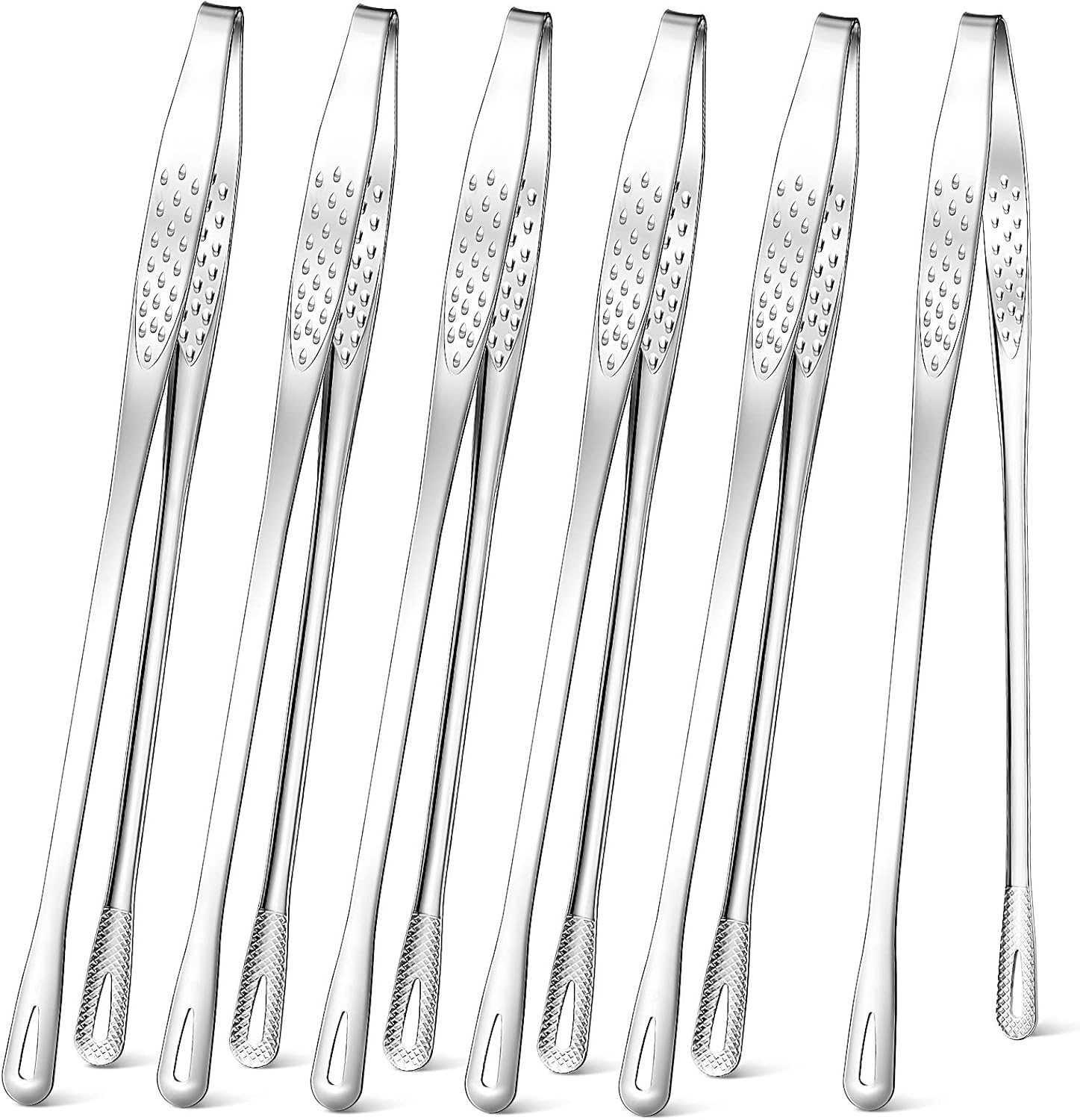 Home Cooking Japanese Food - 6-Piece Stainless Steel BBQ Grill Tongs