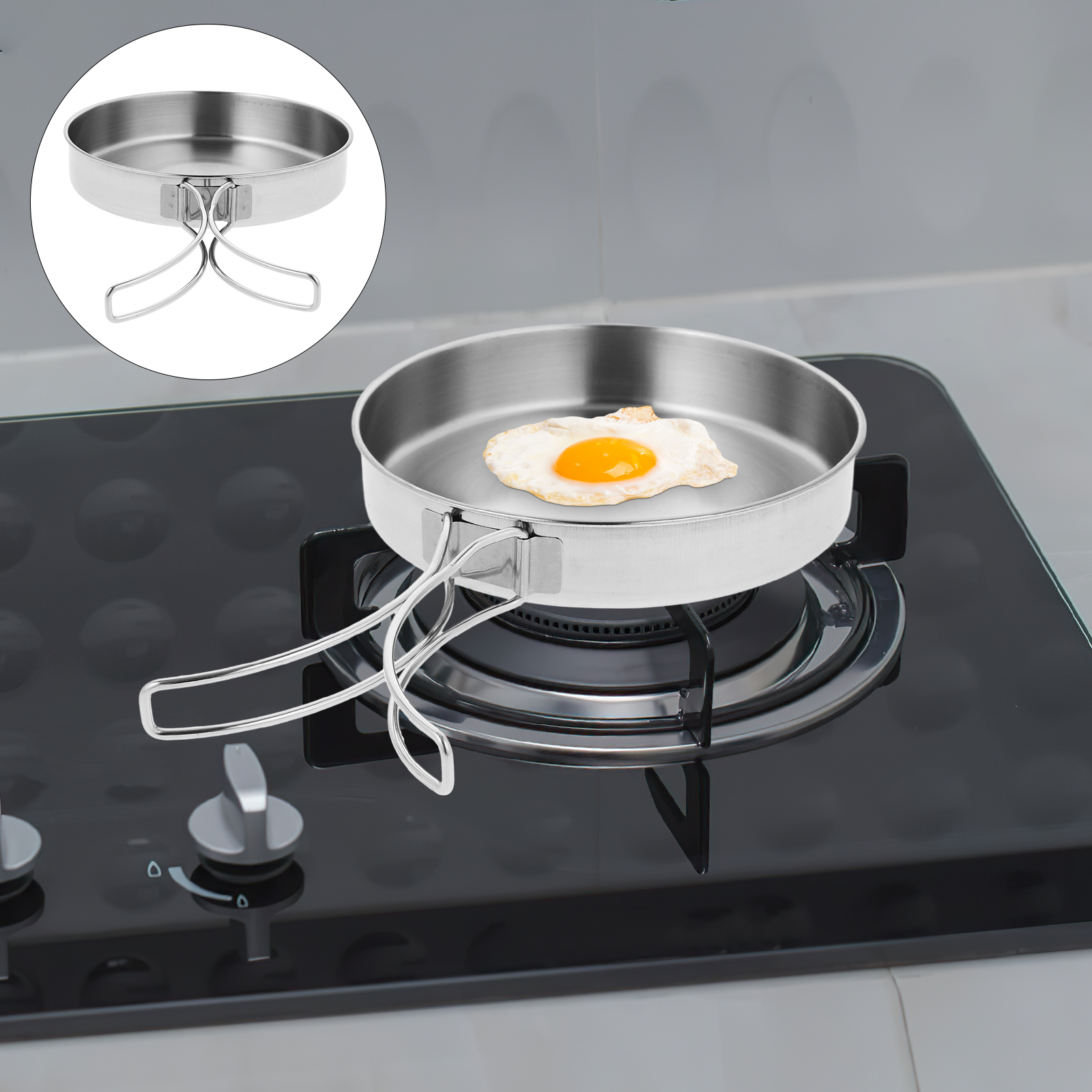 Portable Frying Pan Stainless  - Crepe Pan Nonstick のレビューと価格