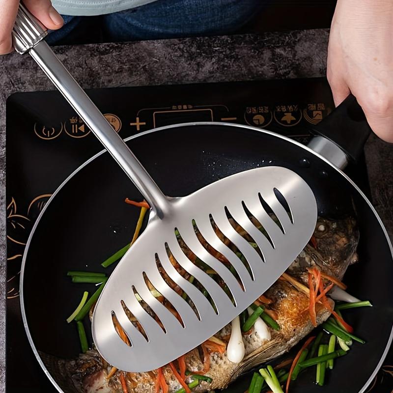 NEW Large Stainless Steel Fish - Crepe Pan Nonstick のレビューと価格