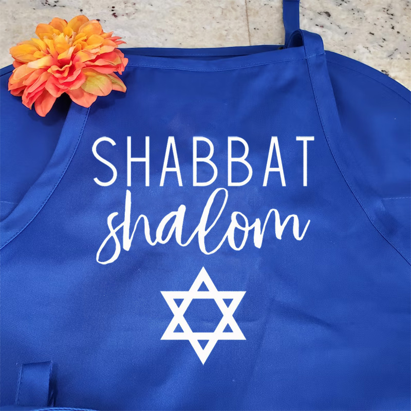 Shabbat Shalom Kitchen apron J - Mom'S Home Cooking のレビューと価格