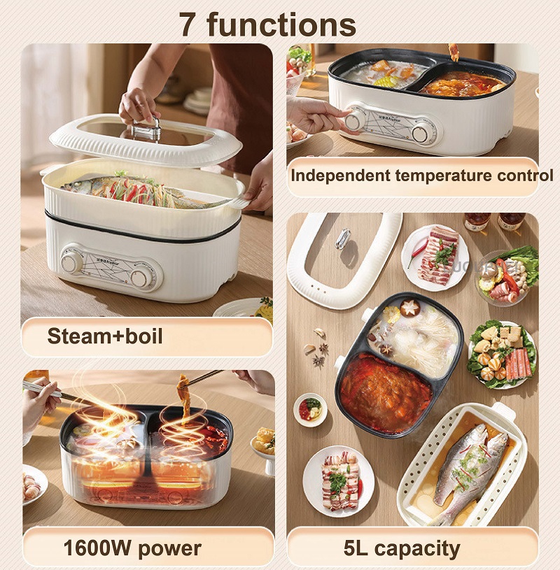 6L Double Liner Electric Hot P - Crepe Pan Nonstick のレビューと価格