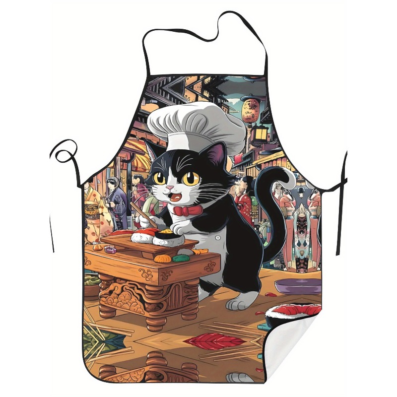 Funny Sushi Chef Cat Cartoon K - Home Cooking Japanese Food のレビューと価格