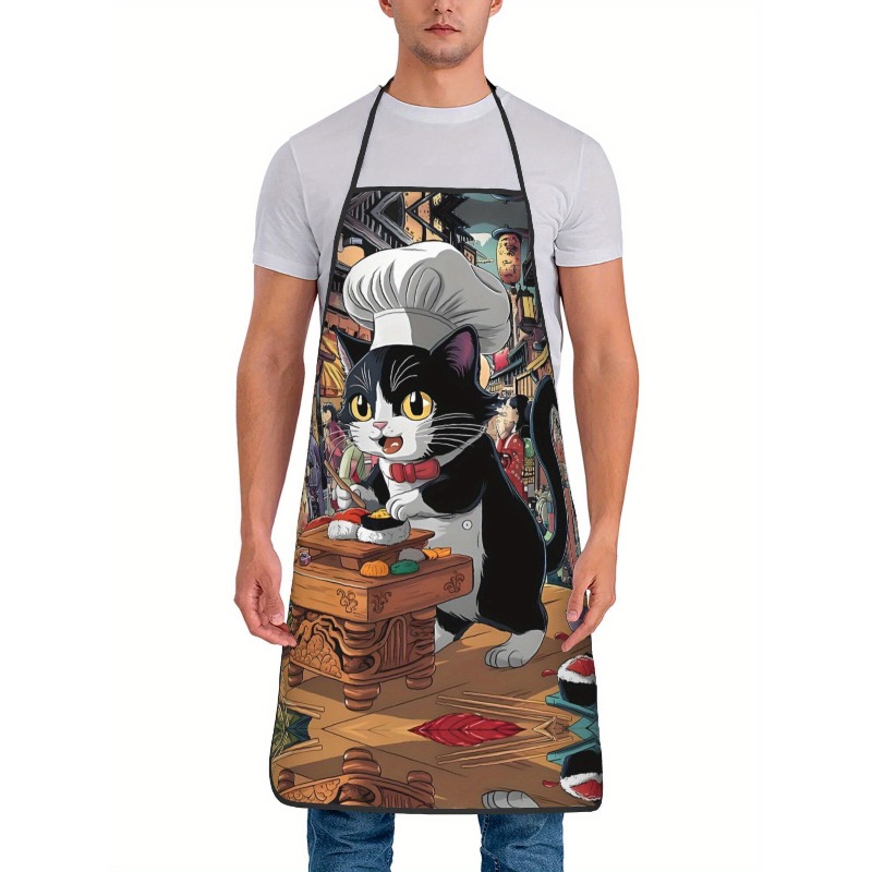 Funny Sushi Chef Cat Cartoon K - Home Cooking Japanese Food のレビューと価格