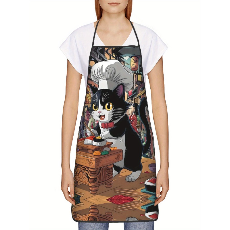 Funny Sushi Chef Cat Cartoon K - Home Cooking Japanese Food のレビューと価格