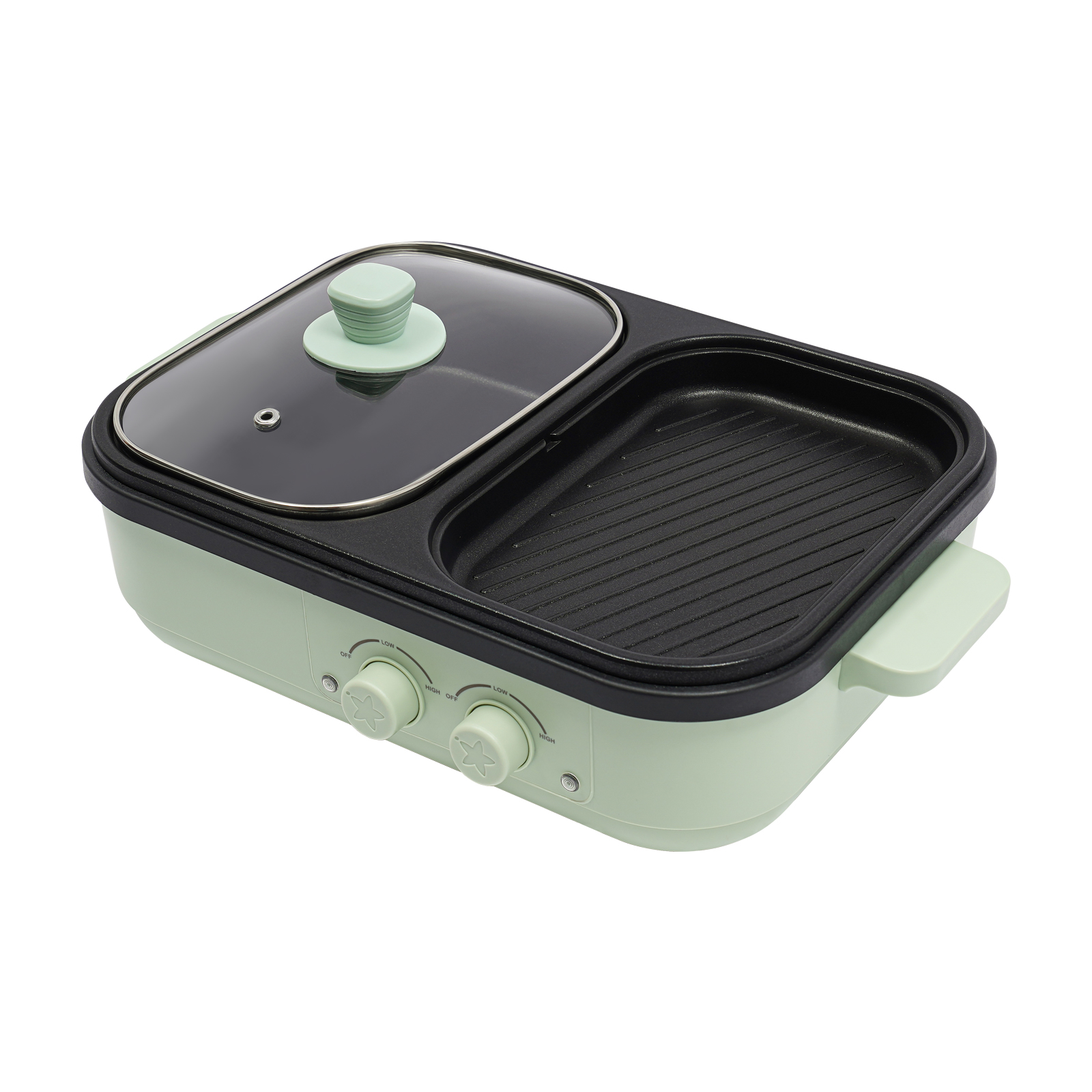 Green Black 2 In 1 Electric Co - Crepe Pan Nonstick のレビューと価格