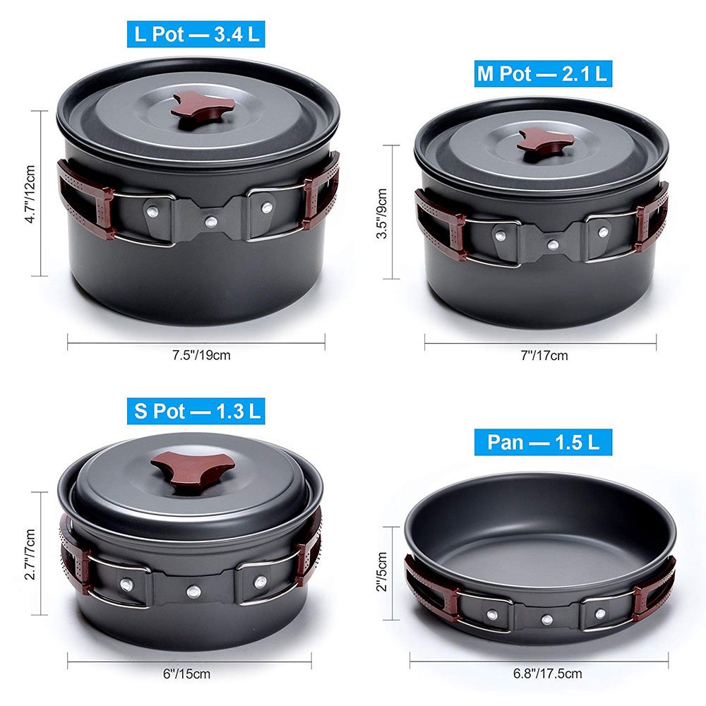 Outdoor Camping Cookware Kit N - Crepe Pan Nonstick のレビューと価格